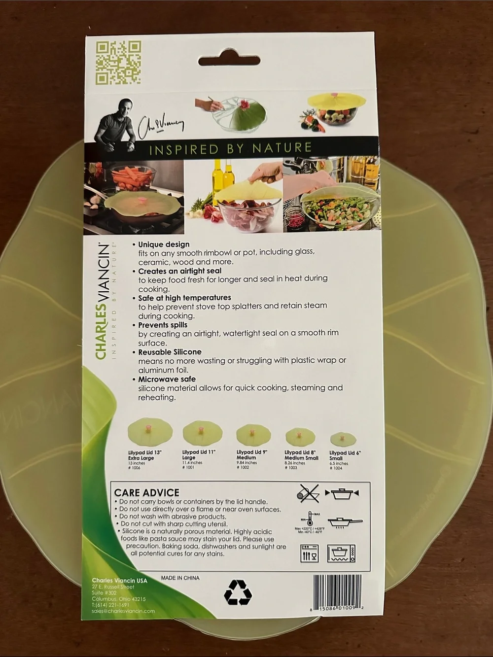 Lilypad Silicone Lid – yellow green Bowl Cover